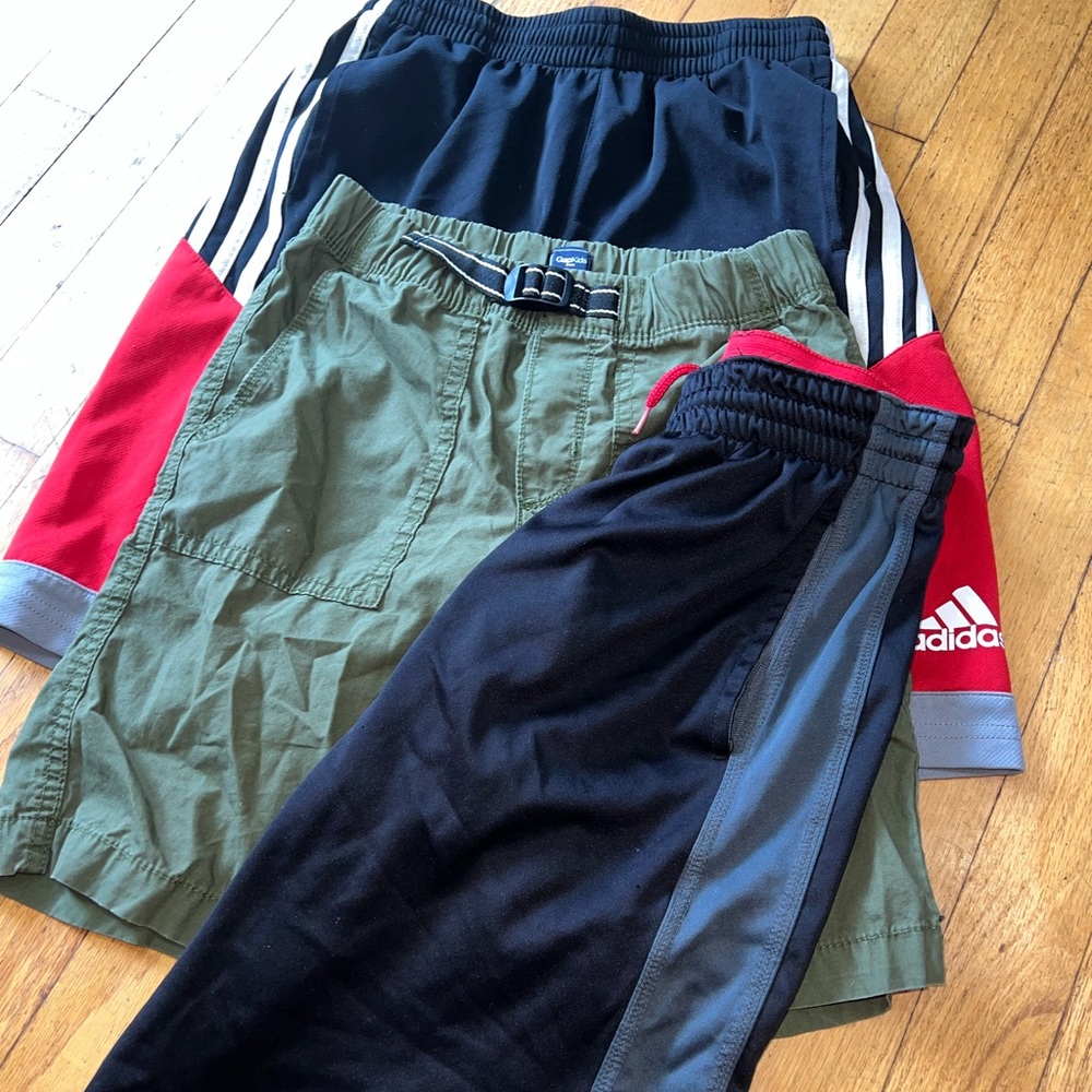 Gap/adidas set of three boys shorts size medium